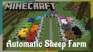 Automatic Sheep Farm In Minecraft | Easy Way To Make it | Minecraft Easy Way Learning Videos