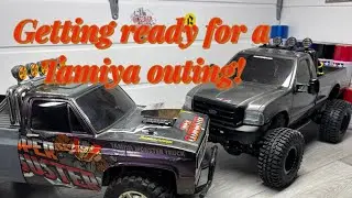 Getting ready for a #tamiya ride out! #tamiyarc   #fatherson #rccrawling #rctrailtruck 