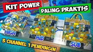 KIT POWER 3 CHANNEL DI SATU PENDINGIN !!!paling praktis cocok buat power miniatur