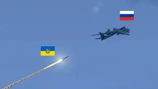 Shocking the world! Tu-95 bomber shot down by Ukrainian missile, exploded in mid-air