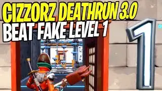 BEATING THE 'IMPOSSIBLE&rsquo; LEVEL 1 in CIZZORZ DEATHRUN 3.0! Fortnite Creative