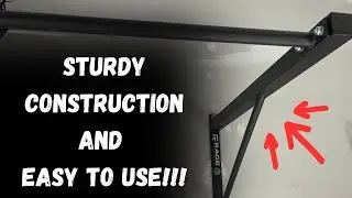 Sturdy, permanent pull-up bar with 36 inch clearance