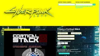 Cortcial Stack Online Messaging Cyberpunk Website HTML