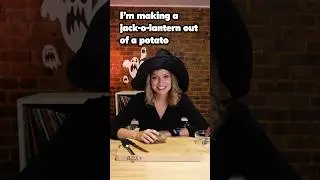 how to make a jack-o-lantern out of a potato