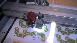 i-Cut automatic registration demo on a Trotec Speedy 500 laser system