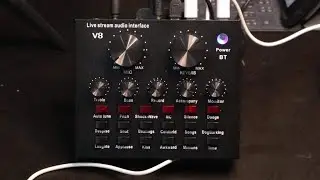 ลองเล่น​ V8 Live stream audio interface เอฟเฟค​ไลฟ์สด