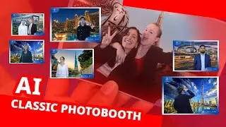 AI background photo booth Dubai