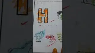 Letter  H writing  Activities for Playgroup Kids