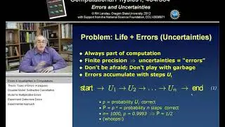 3. Errors (Uncertainties) in Computations
