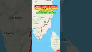 Awesome Chennai To Nagercoil Special Vandhebharat Express Train Route Journey #short #train #travel