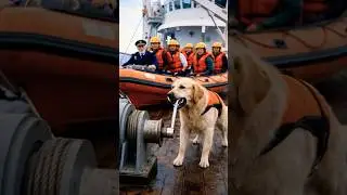 The Heroic Golden Retriever Who Saved the ship crew. #goldenretriever #ship #rescue