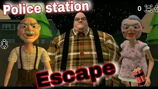 Granny And Grandpa Two Night Hunter Horror Game (Police station Escape)