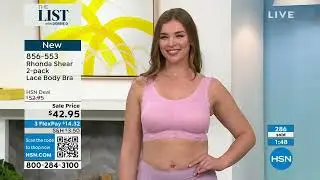 Rhonda Shear 2pack Lace Body Bra