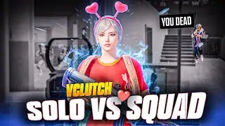 Solo vs Squad🖐️| iPhone14 | VCLUTCH