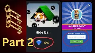 Hamstar hide ball game part 2/ how to play hamster hide ball game