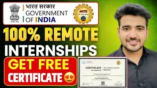 Top 6 Free Govt Internships in 2026! 🇮🇳 AICTE REMOTE Internships for Students