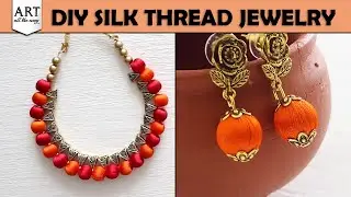 DIY Festive Jewelry with Silk Thread | Handmade Jewelry Ideas for Festivals