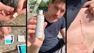 How to stick mics onto sweaty skin!