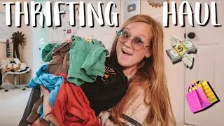 *HUGE* FALL THRIFTED CLOTHES TRY-ON HAUL