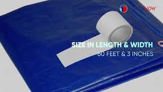 Tarps Now Waterproof Poly Tarp Repair Tape - High Strength Repair Solution for Leaks and Tears