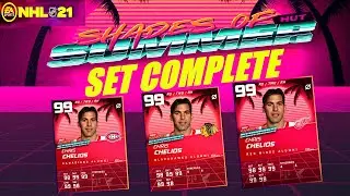 CHRIS CHELIOS 99 OVR SHADES OF SUMMER SET COMPLETE | NHL 21 | HIGHLIGHTS