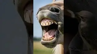 🐎 Horse Dentist Bird Saves the Day! Bird Removes Worm from Horse&rsquo;s Mouth 🐦🪱 #wildlife #shortsfeed