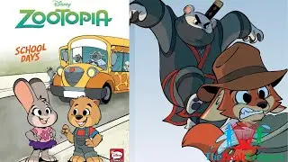 🚌🚍 Kids Book Read Aloud: Disney Zootopia : School Days
