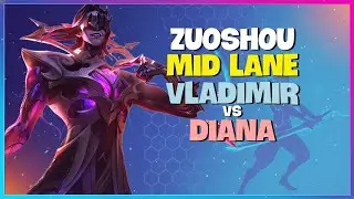 Zuoshou's Flawless Vladimir Mid Lane Execution Rank 1 Tips (Engsub)