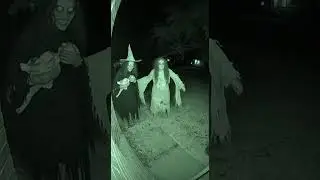 2 Witches Appear at My Door at 3AM | Doorbell Camera Footage 😱🔮#witches #3am #caughdoorbellcamera