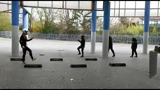 Coffin dance step