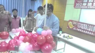 專業會場佈置 球柱教學 二氣球鉛筆心表演工作室 0911 214 156 氣球 會場佈置 教學