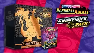 Pokemon Darkness Ablaze Build and Battle Kit and Champions Path Elite Trainer Box Opening!