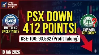 PSX Market Down 412 Points | Saudi $3B Rollover News & SBP Rate Cut Hope | 19 Jan 2026