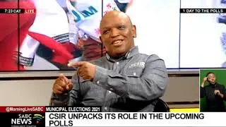 LGE 2021 I CSIR unpacks its role in the municipality polls: Dr Ndumiso Cingo