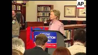 Sen. Hillary Clinton spent two days stumping in the Hawkeye state, hoping to drum up support for her