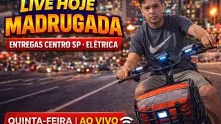 🚴‍♂️ Itaú da Madrugada AO VIVO | Entregas no Centro de SP ⚡ Bicicleta Elétrica