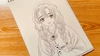 Learn To Draw MITSURI Easily Now || Mitsure Drawing tutorial 