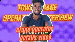 Tower crane interview | Crane OperatorJOB 🏗️🏆💰💸Interview | Tower Crane InterviewInformation
