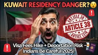 Kuwait Residency Update 2025 | 🚨 Indians Be Careful | Article 38, Visa Fees & 15-Year Stay