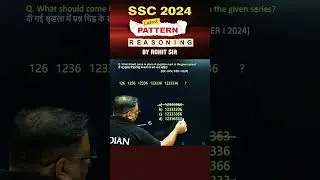 🔥NUMBER SERIES | REASONING BY ROHIT SIR | #shorts #ssc #cgl2024 #mts2024 #reasoning #radianmensa