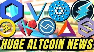 Daily Altcoin News! Chainlink, Cardano, Vechain, Electroneum, KardiaChain, ShareRing, IOST