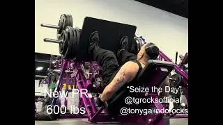 New PR of 600lbs Leg Press! #excercise #tgrocksofficial #motivation #originalmusic 