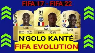 N'golo Kante FIFA Rating Evolution (FIFA 17 - FIFA 22)