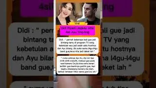 DIDI RIYADI UNGKAP SIFAT AYU TING TING #fypviralシ #masukberanda #trendingtopik #shortsviral