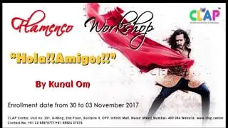 Flamenco Dance - Kunal Om at CLAP Center (Flamenco Footwork Basic)