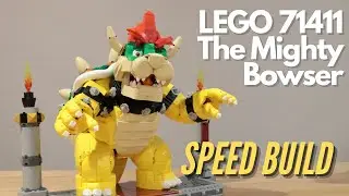 LEGO The Mighty Bowser (71411) Speed Build - brick-built puppetry excellence!