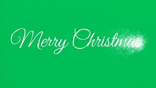 Green Screen Merry Christmas Text Animation | Christmas | 4K | Global Kreators
