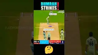 Bumrah Hits Back! 😡 Perfect Yorker to Ben Stokes | IND vs ENG test Real Cricket 24  #shorts #cricket