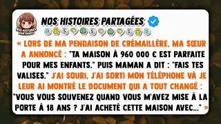 Lors de ma pendaison de crémaillère, ma sœur a annoncé: 