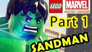 Lego Marvel Super Heroes (Sandman) Pt. 1 - Dad & Son Gameplay (1080p WiiU)